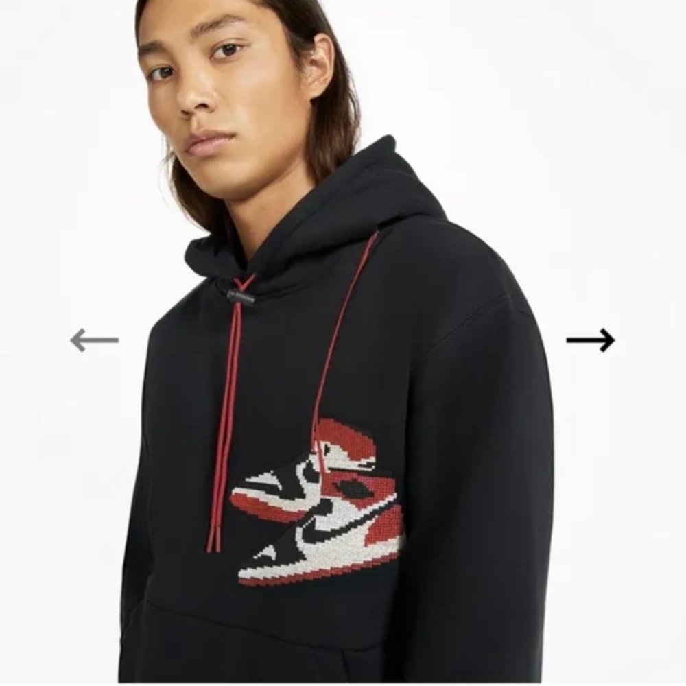 Nike Air Jordan Jumpman Holiday Hoodie Pullover Men’s Large CT3457-010 - Picture 8 of 9